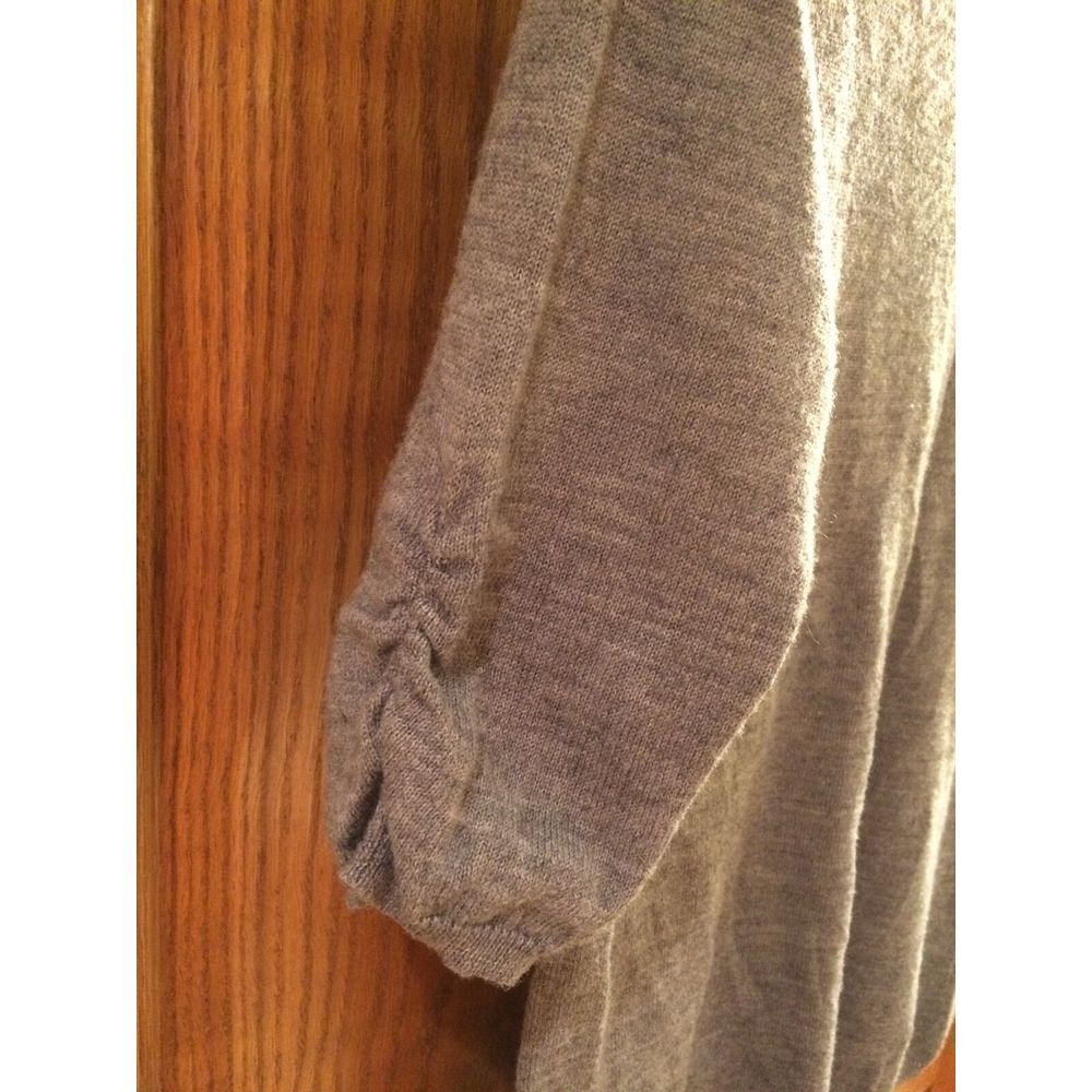 The Limited Womens Sz L Gray Tunic Sweater 3/4 Sleeve Wool Blend Size Large - Picture 4 of 5